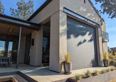 templar screens One tall screen to reduce evening heat, but maintain view Frame Color: Mid-Knight Black Textured Fabric: Twitchell’s Nano 95 Flat Black